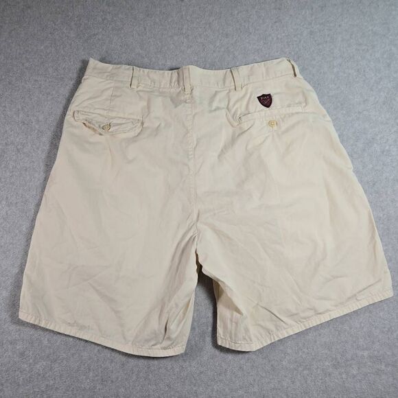 Vtg Polo Ralph Lauren Pleaded Shorts Chino made in USA the Caassic Golf 36 8" - Picture 5 of 10